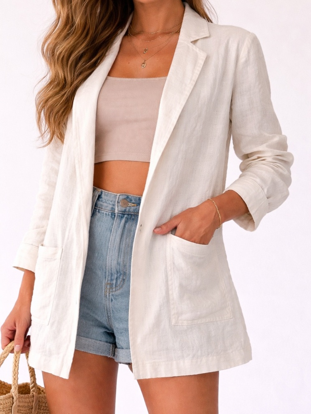 Anthropologie Cream Blazer